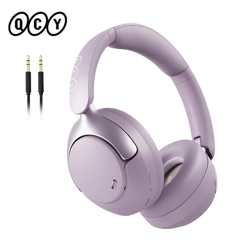 PURPLE Color Over-Ear ANC Bluetooth Headphones With LDAC And Spatial Audio