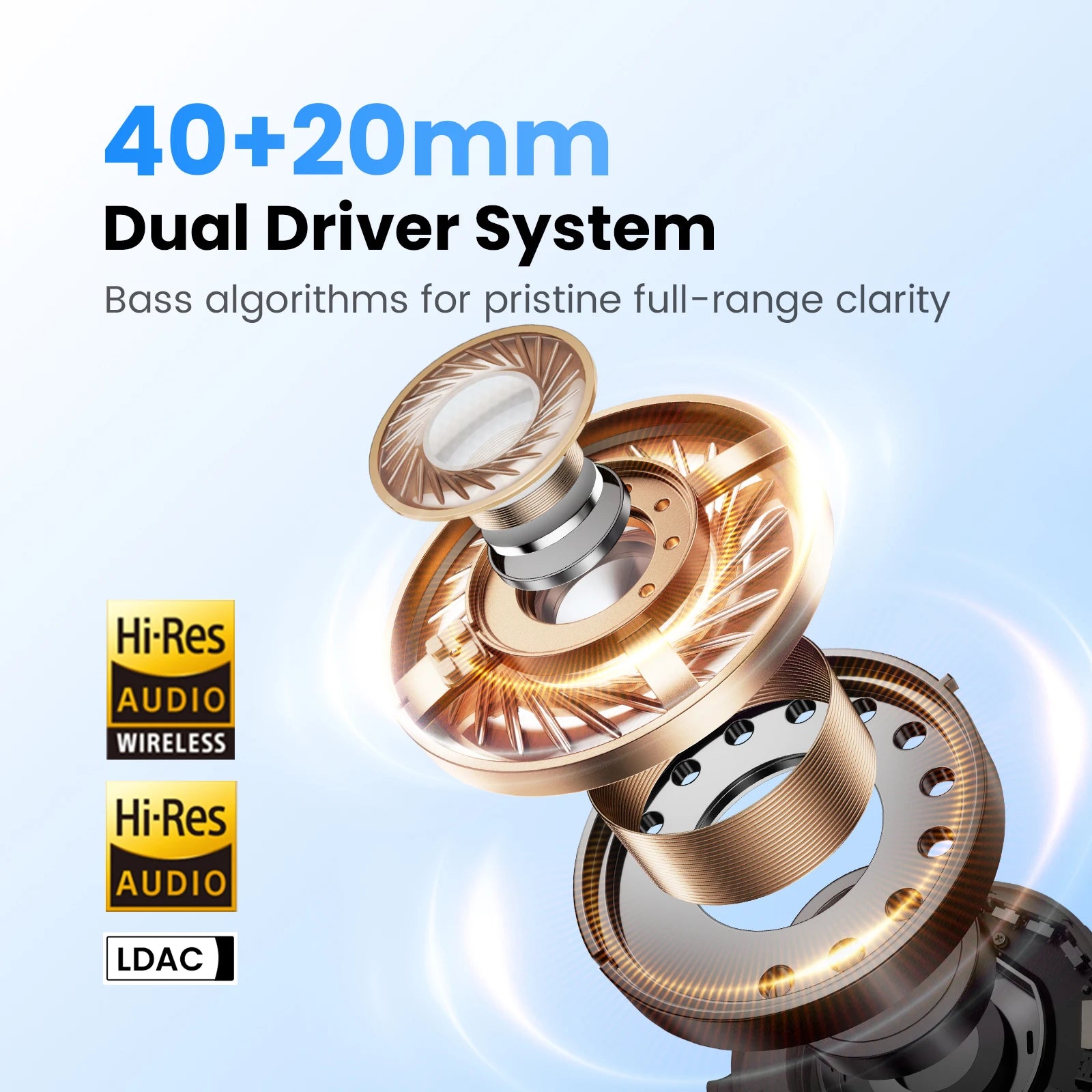 ANC Over-Ear Bluetooth Headphones – Hi-Res LDAC Audio