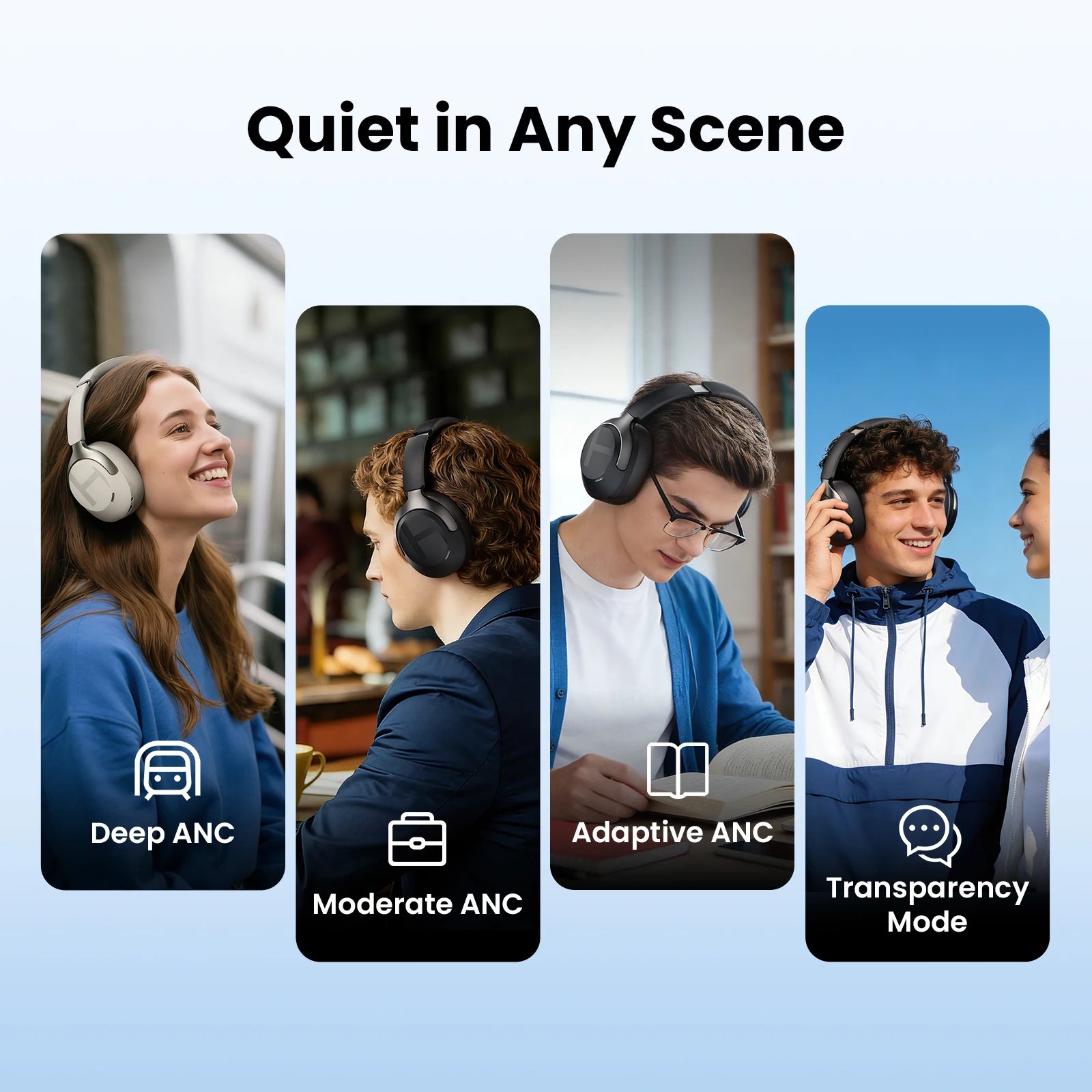 ANC Over-Ear Bluetooth Headphones – Hi-Res LDAC Audio