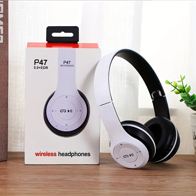 Bluetooth Wireless Over-Ear Headphones With Mic